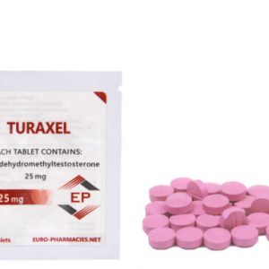 Turaxel 25 (Turanabol) – 25 mg/Tab – 50 Tab/Beutel – Euro-Apotheken – USA Inland